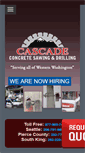 Mobile Screenshot of cascadeconcretesawing.com